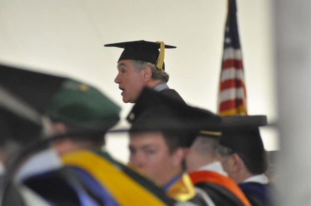 Jim Herman speaking at Paul Smith's Commencement 2014